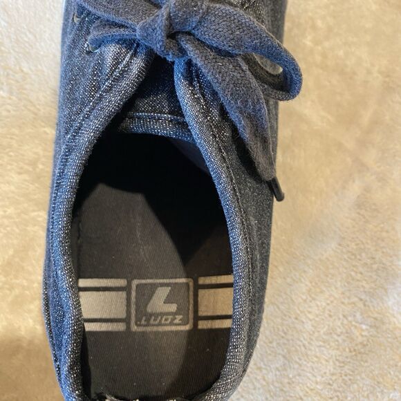 Lugz Mens shoes strider canvas Black moc toe sz 11 - Picture 3 of 7